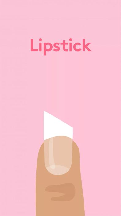 lipstick-nail-shape