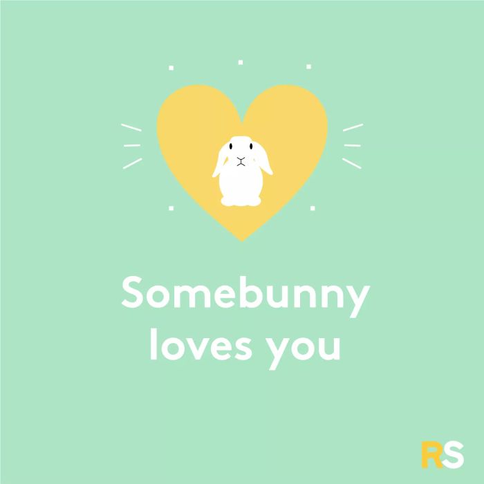 Easter quotes, captions, and messages - Somebunny loves you