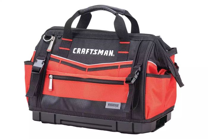 Amazon Craftsman Versastack Red/Black Polyester 17-inch Zippered Tool Bag