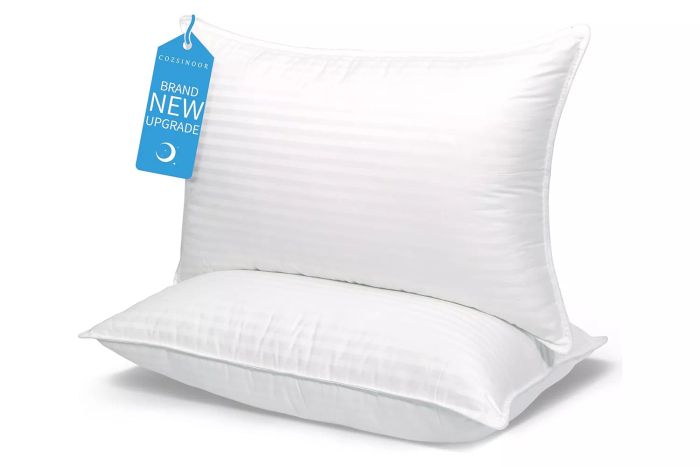 COZSINOOR Cooling Bed Pillows Queen Size: Hotel Quality Set of 2 - Down Alternative Microfiber Filled for Back, Stomach, Side Sleepers, Breathable & Skin-Friendly