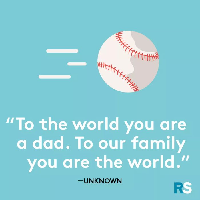 Father’s Day dad quotes, captions – The world to family, unknown