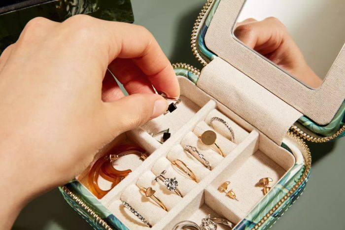 Mark & Graham Compact Travel Jewelry Case