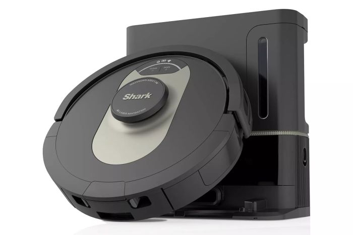 Amazon Shark AV2501AE AI Robot Vacuum with XL HEPA Self-Empty Base, Bagless, 60-Day Capacity, LIDAR Navigation, Ideal for Pet Hair, Alexa Compatible, Wi-Fi Enabled, Suitable for Carpet & Hard Floors, Black