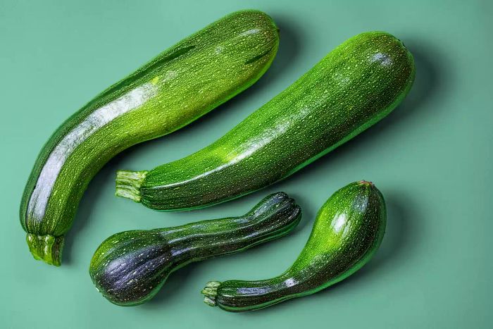 Fresh, Organic Courgettes, Zucchini