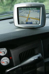 A GPS navigation system.