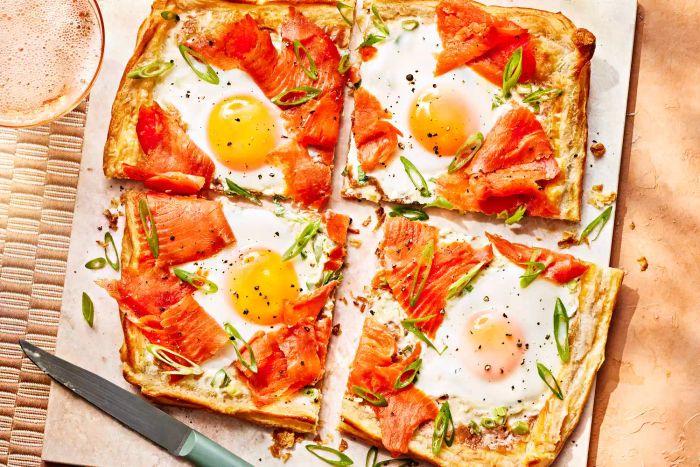 Egg & Smoked Salmon Tart Recipe