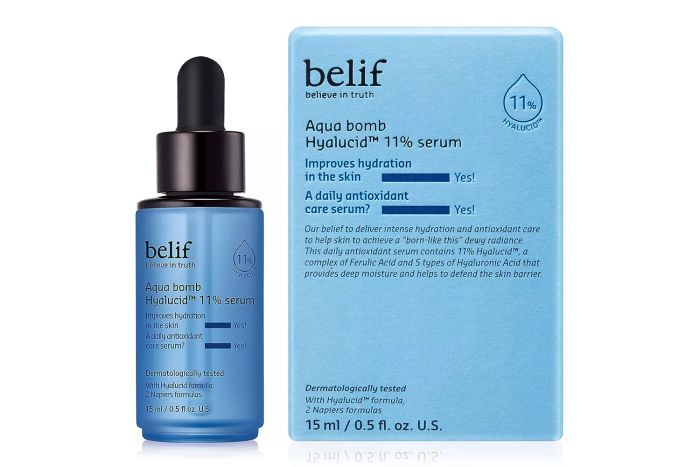 Amazon belif Aqua Bomb Hydrating Hyalucid 11% Serum