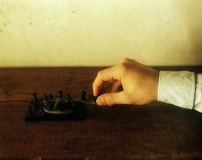 A telegraph machine