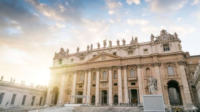 St. Peter's Basilica, located in Vatican City