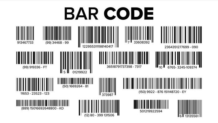 A variety of unique barcodes.
