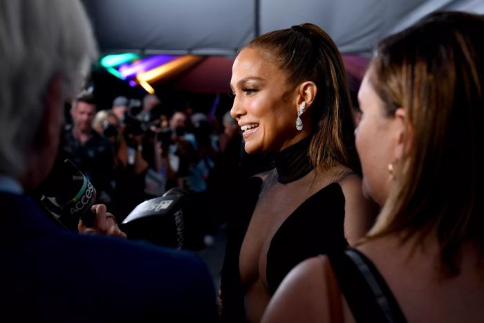 Jennifer Lopez attends the premiere of Netflix's documentary 'Halftime.'