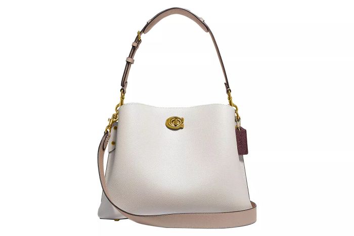 Amazon Coach Color-Block Leather Willow Shoulder Bag