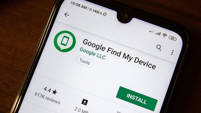Find My Device app by Google on an Android phone