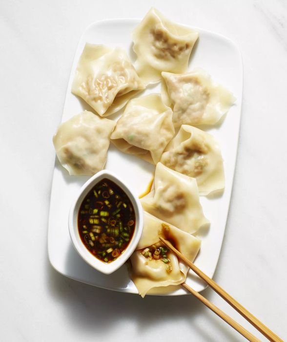 Turkey and Scallion Dumplings