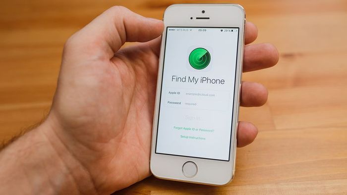 Look for the Find My iPhone icon on your device