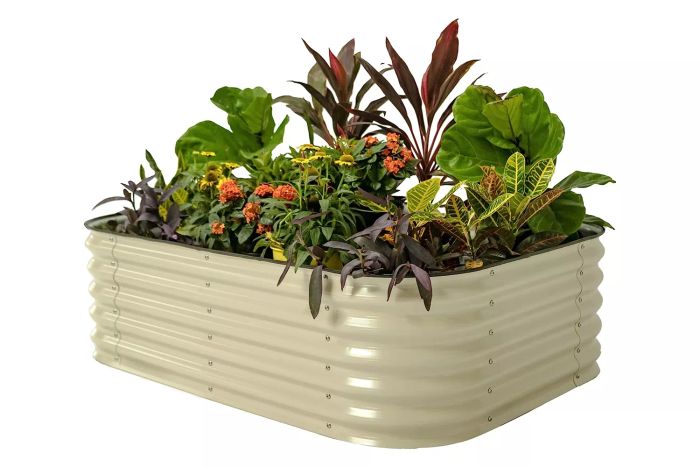 Vego Garden 6-in-1 Versatile Metal Raised Garden Bed Kit