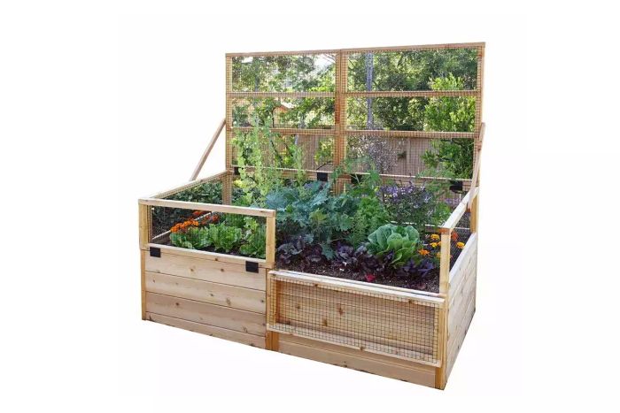 Outdoor Living Today Cedar Garden in a Box with Trellis/Lid