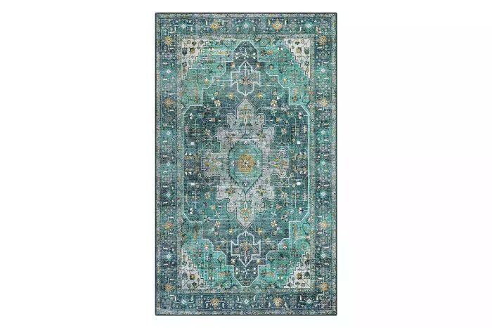 Amazon Moynesa Ultra-Thin Machine-Washable Vintage Area Rug - 3x5 Boho Style