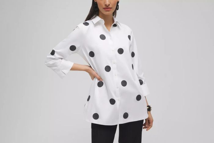 Chico's No Iron™ Stretch Polka Dot Tunic