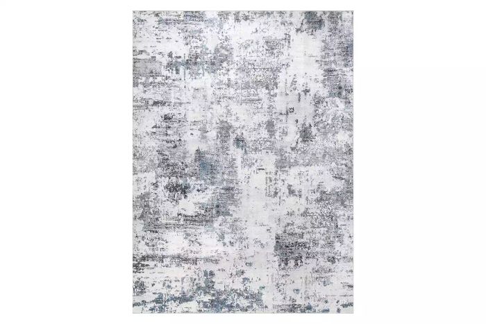 Amazon nuLOOM Dali Abstract Machine-Washable Ultra-Thin Area Rug, 5x8, Grey