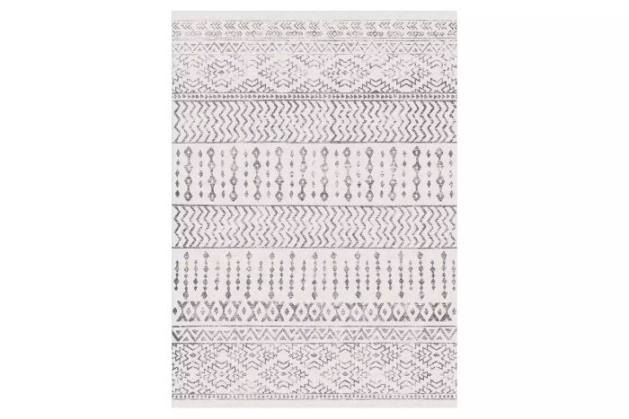 Amazon Art&Tuft 9x12 Area Rug, Ultra-Soft, Ultra-Thin Moroccan Washable Rug with Anti-Slip Backing, 9x12 Living Room Foldable Geometric Area Rug (9'x12', Ivory)