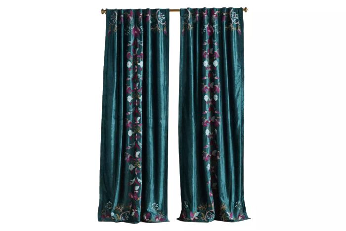 Anthropologie Fiori Blackout Curtain