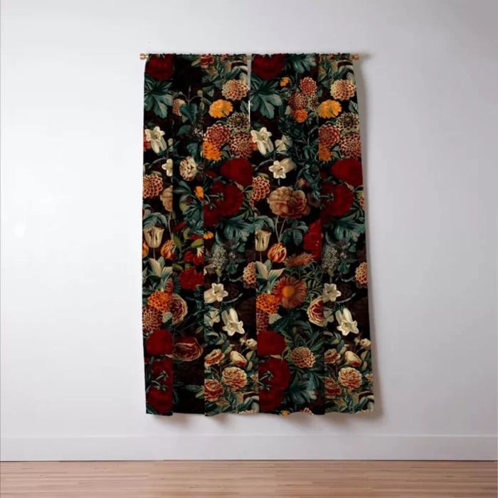 Society6 Exotic Garden Night Blackout Drapes