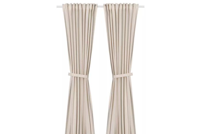 Ikea Lenda Curtains with tie-backs