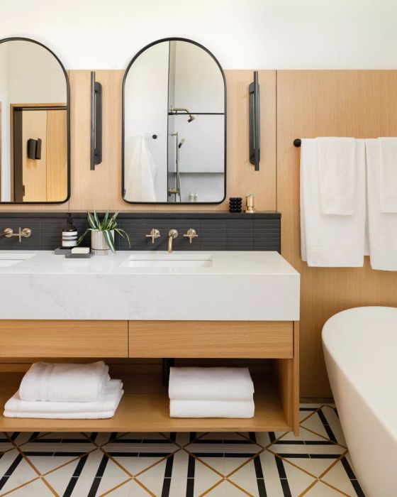 Vanity shelving