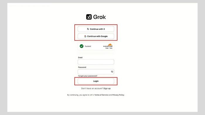 Hướng dẫn đăng nhập Grok AI - Bước 3