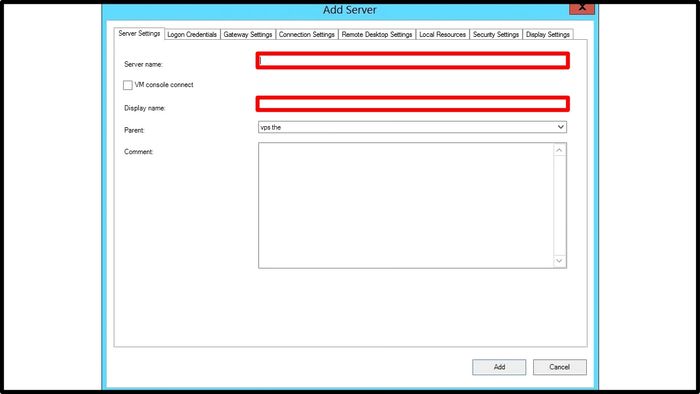 Quản lý nhiều VPS với Remote Desktop Manager - bước 3