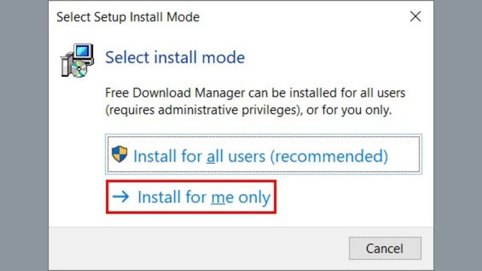 Hướng dẫn tải và cài đặt Free Download Manager - bước đầu tiên