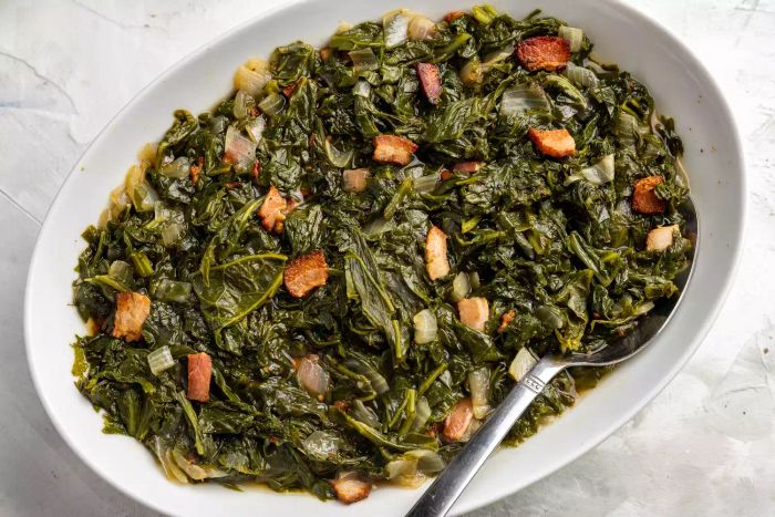 Classic Southern Mustard Greens with Bacon
