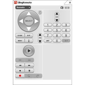 SlingPlayer Virtual Remote