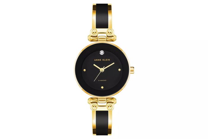 Amazon Anne Klein Women's Genuine Diamond Dial Bangle Watch