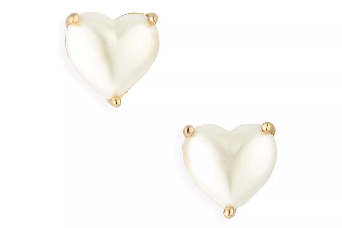 Nordstrom Kate Spade New York My Love Cubic Zirconia Heart Stud Earrings