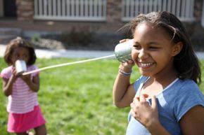 Children with basic telephones