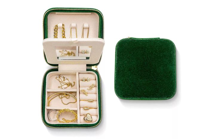 The Amazon Prime Day Plush Velvet Travel Jewelry Box Organizer is a compact and stylish solution for keeping your jewelry safe while on the go.