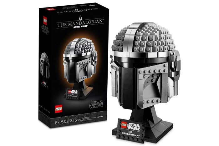 Amazon offers the LEGO Star Wars The Mandalorian Helmet 75328, a buildable model kit that’s perfect for fans of the franchise.