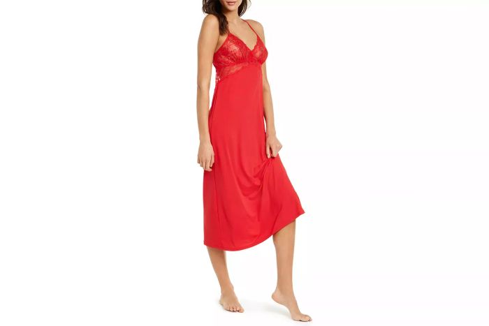 Macy's I.N.C. INTERNATIONAL CONCEPTS Lace Long Nightgown