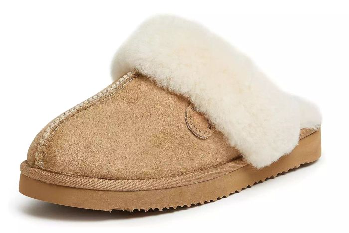 Amazon Dearfoams Fireside Sydney Shearling Fur Scuff Slipper