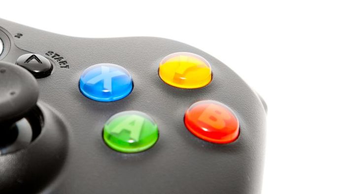 The buttons on an Xbox controller.