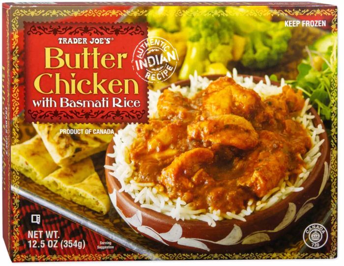 Butter Chicken with Rice from Trader Joe's