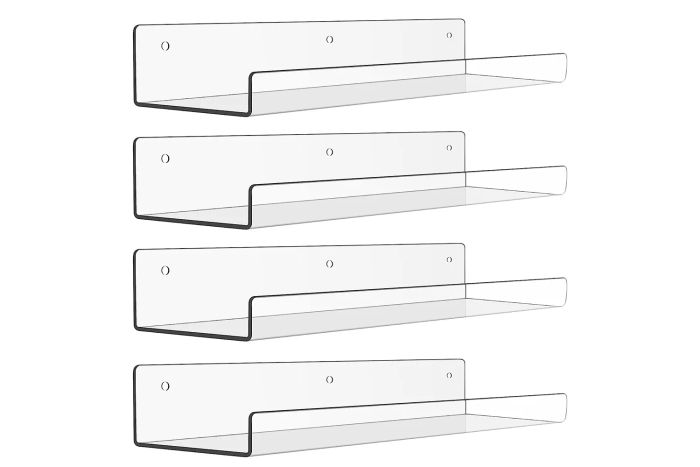 Amazon Upsimples Clear Acrylic Shelves for Storage