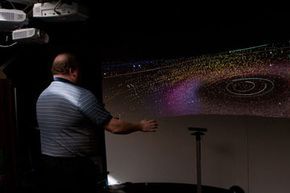 During the beta phase of the Kinect SDK, Microsoft's research team developed a method for using the Kinect to engage with the WorldWide Telescope.