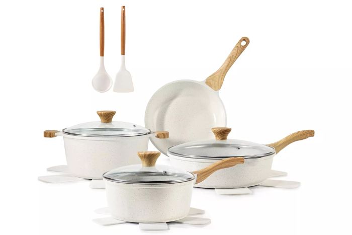 Amazon SENSARTE 13-Piece Nonstick Ceramic Cookware Set