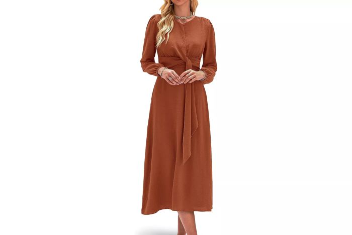 Amazon XIONGMEI Casual Fall Long-Sleeve Dresses for Women