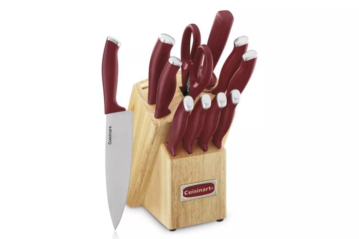 Amazon Cuisinart C77SSR-12P Color Pro Collection 12-Piece Knife Block Set