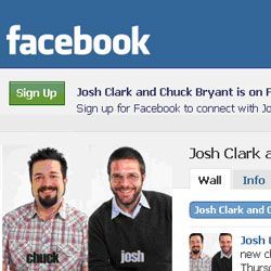 Chuck and Josh on Facebook