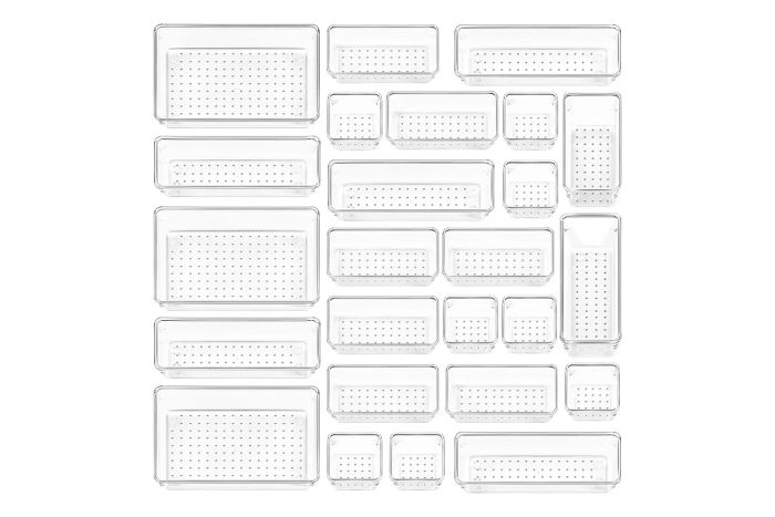 Amazon Vtopmart 25 PCS Clear Plastic Drawer Organizer Set